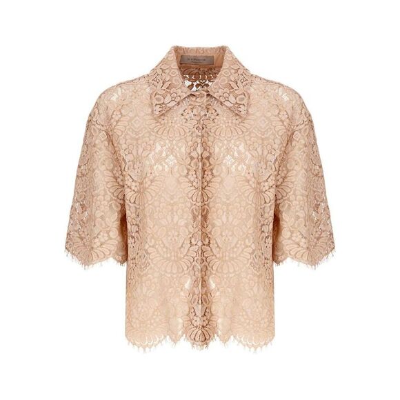 D EXTERIOR D. Exterior Lace Collared Shirt Women 7PHARD Shirts
